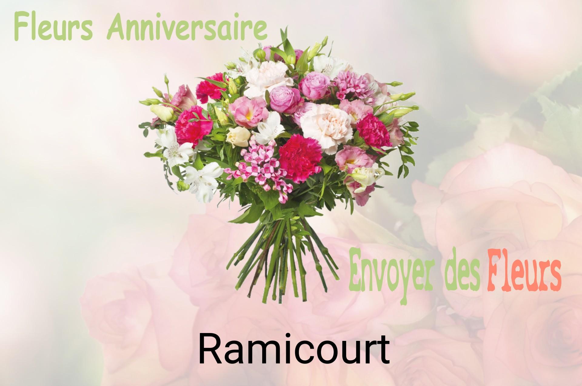 Bouquet de fleurs d’anniversaire livré à Ramicourt