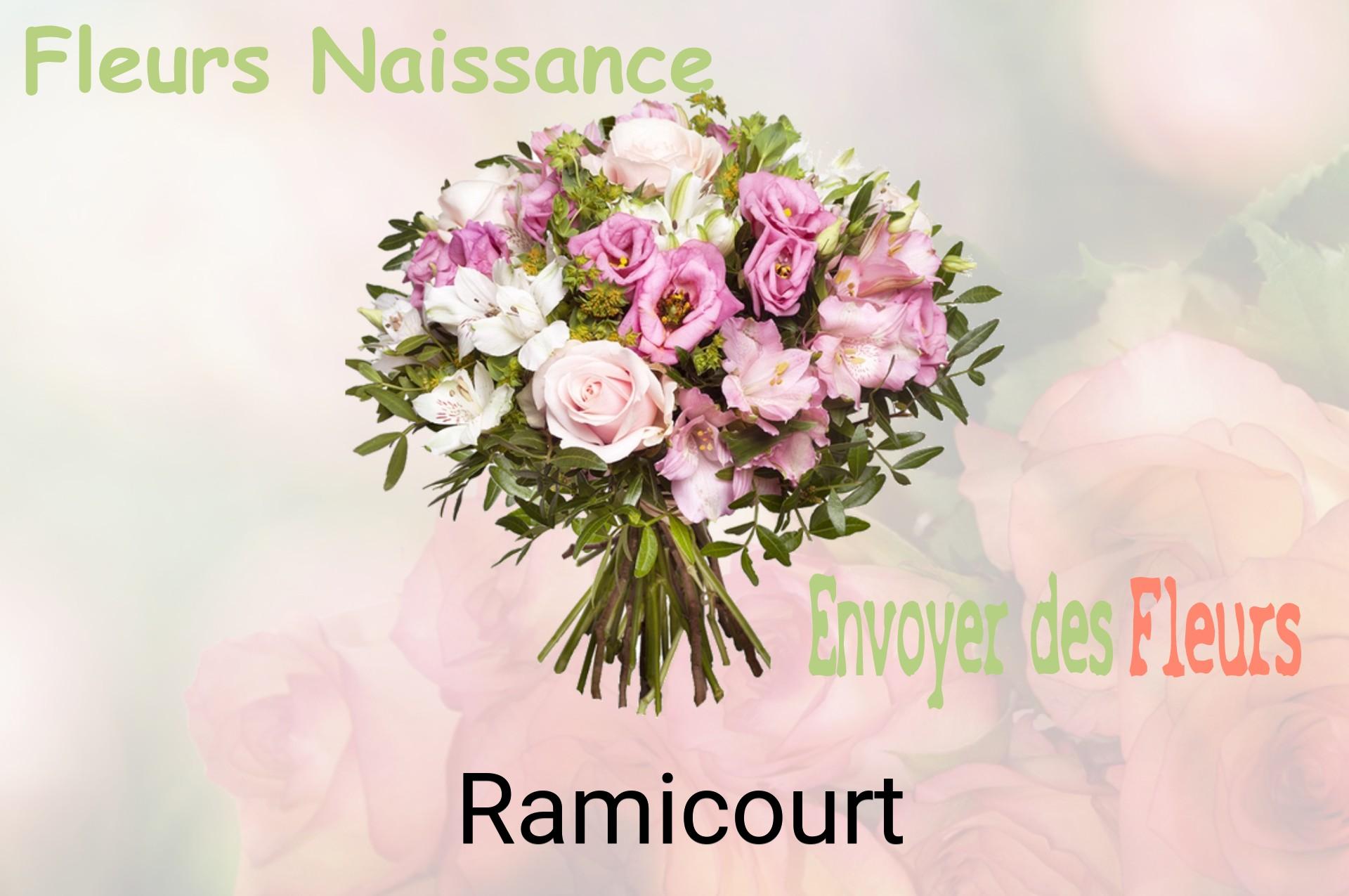 Bouquet de fleurs de naissance livré à Ramicourt